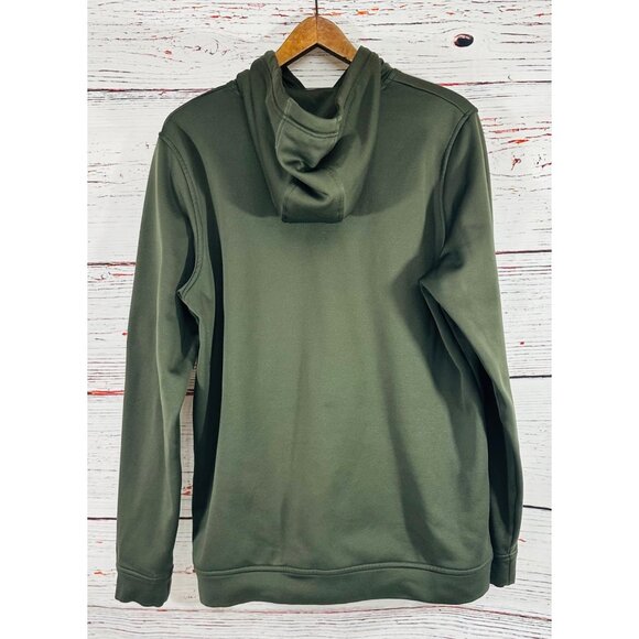 Under Armour Mens Coldgear Loose Fit Green Hoodie Sweatshirt Sz Medium Polyester - Picture 3 of 7